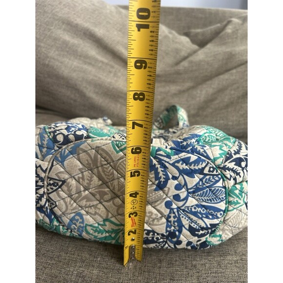 Vera Bradley Glenna Satchel Bag In Falling Flowers Gray Blue Green Floral - Picture 7 of 7